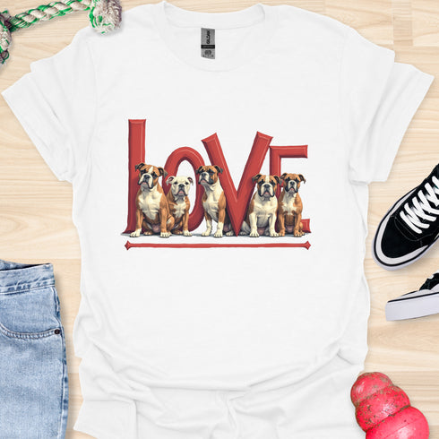 Love is a four legged word - V4 - The Family T-Shirt